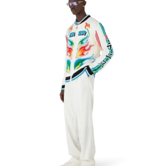 Jachetă Casa Club din tricot de bumbac Flame Laurel