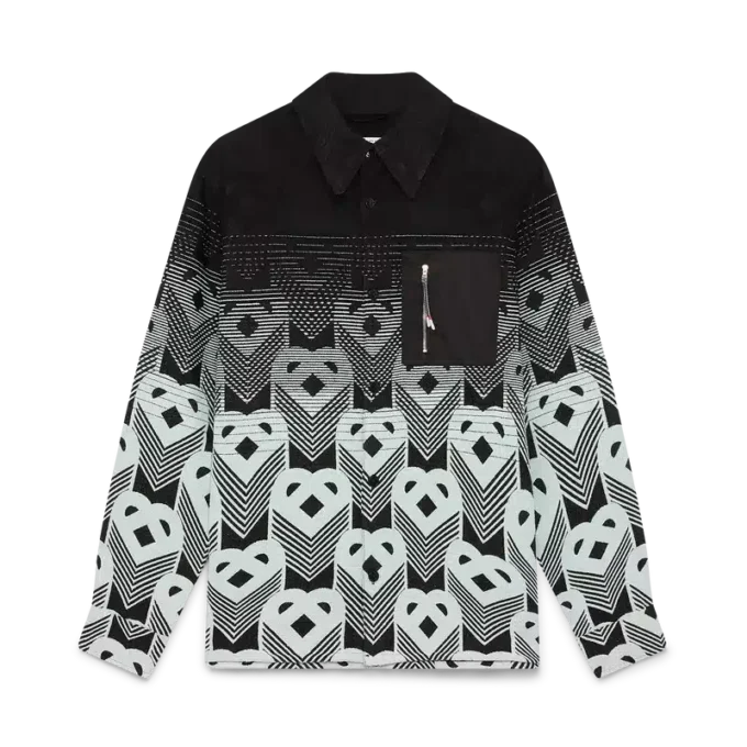 Jachetă cu monogramă în degrade