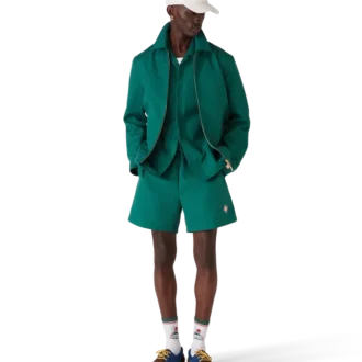 Jachetă din bumbac cu monogramă Jacquard Jachetă din bumbac cu monogramă Jacquard