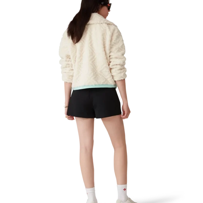 Jachetă din fleece cu monogramă Jacquard Jachetă din fleece cu monogramă Jacquard