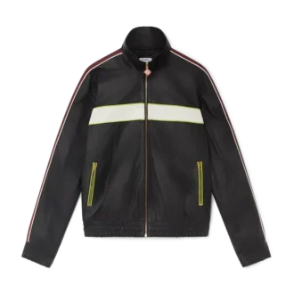 Jachetă din piele neagră