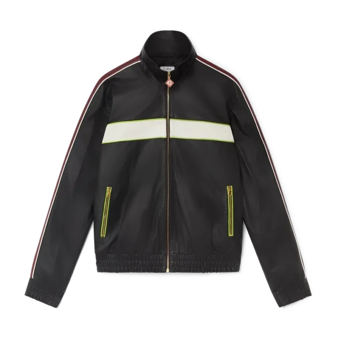 Jachetă din piele neagră