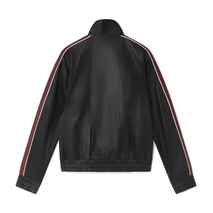 Jachetă din piele neagră