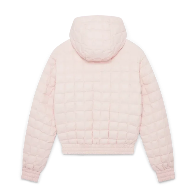 Jachetă matlasată din nailon cu glugă Jachetă matlasată din nailon cu glugă