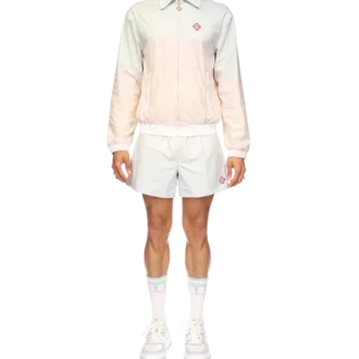 Jachetă sport cu detalii laser în degrade