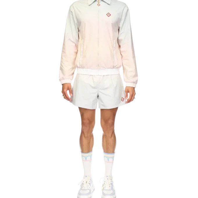 Jachetă sport cu detalii laser în degrade