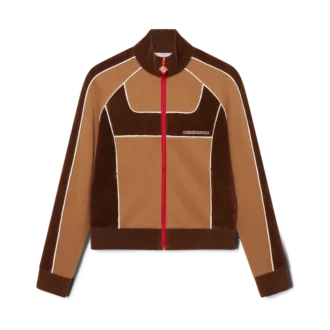 Jachetă sport cu panouri din chenilă