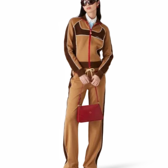 Jachetă sport cu panouri din chenilă