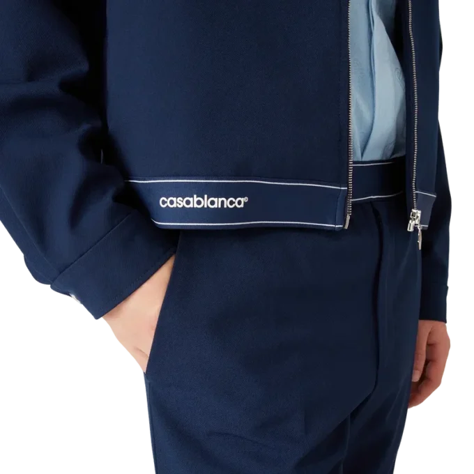 Jachetă sport din lână bleumarin