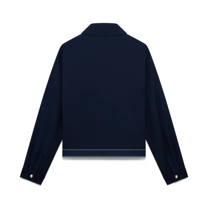 Jachetă sport din lână bleumarin