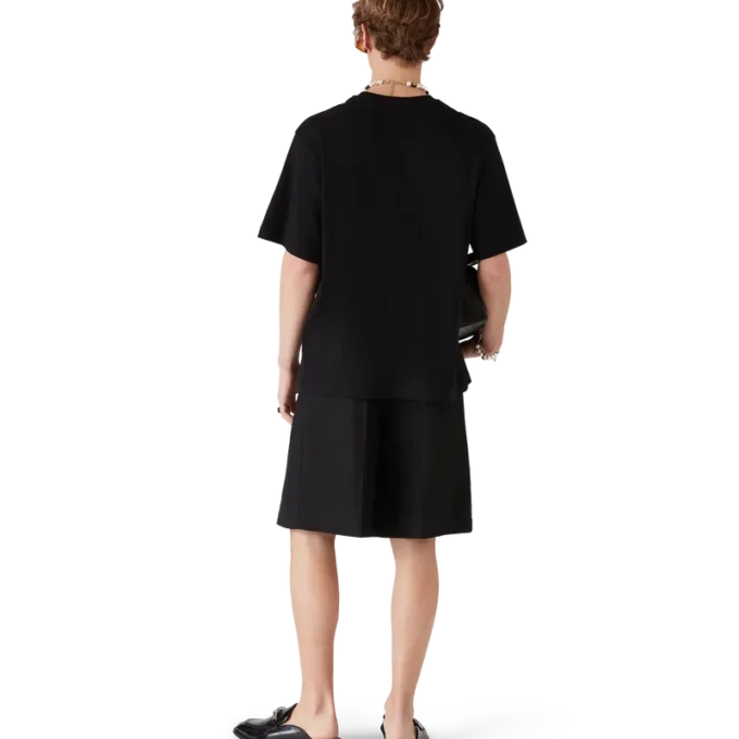 Mocasini negri cu bambus