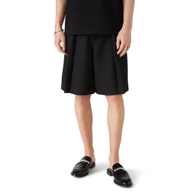 Mocasini negri cu bambus