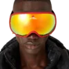 Ochelari de schi cu gradient roșu și portocaliu