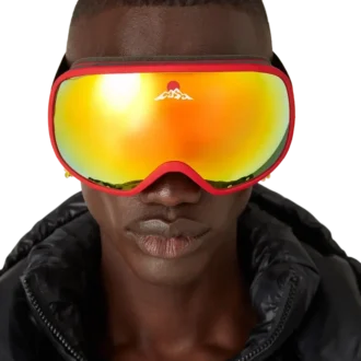 Ochelari de schi cu gradient roșu și portocaliu Ochelari de schi cu gradient roșu și portocaliu