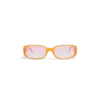 Ochelari de soare subțiri roz și portocalii