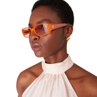 Ochelari de soare subțiri roz și portocalii Ochelari de soare subțiri roz și portocalii