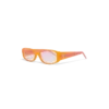Ochelari de soare subțiri roz și portocalii