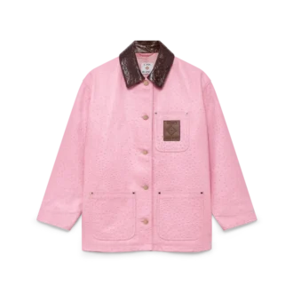 Palton de lucru din piele embosată