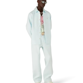 Cămașă cu mâneci lungi din bumbac cu monogramă