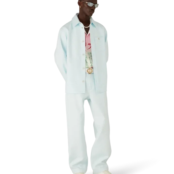 Cămașă cu mâneci lungi din bumbac cu monogramă Cămașă cu mâneci lungi din bumbac cu monogramă