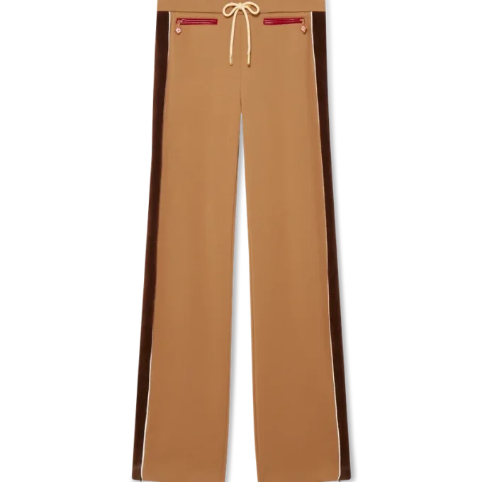 Pantaloni de trening cu inserții din chenilă