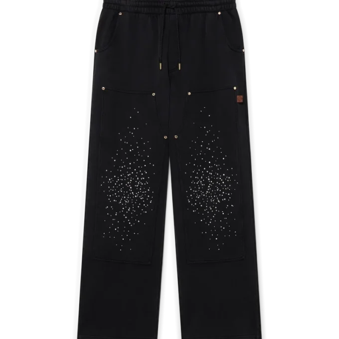 Pantaloni de trening La Pramonition cu cristale Pantaloni de trening La Pramonition cu cristale