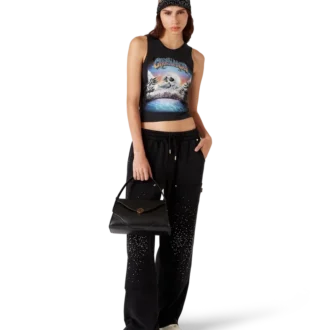 Pantaloni de trening La Pramonition cu cristale