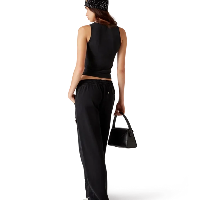 Pantaloni de trening La Pramonition cu cristale Pantaloni de trening La Pramonition cu cristale