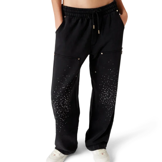 Pantaloni de trening La Pramonition cu cristale Pantaloni de trening La Pramonition cu cristale