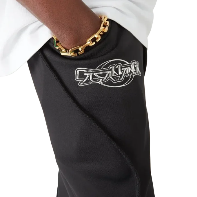 Pantaloni de trening oversized cu panouri