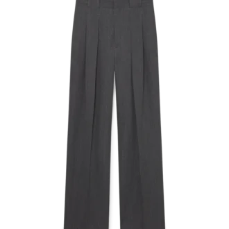 Pantaloni din lână cu bucle pentru curele