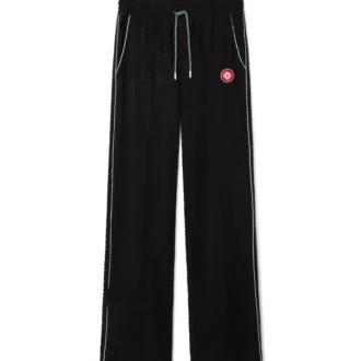 Pantaloni din material jacquard cu monogramă