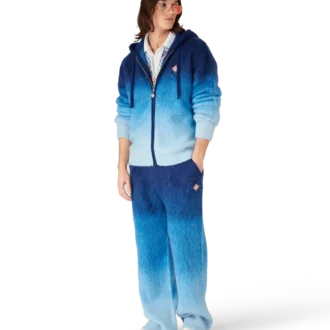 Pantaloni din mohair cu efect de degrade