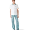 Pantaloni din mătase cu monogramă Wave Pantaloni din mătase cu monogramă Wave