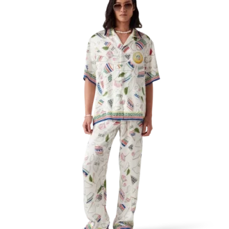 Pantaloni din mătase Le Vase Brise