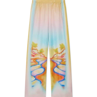 Pantaloni din mătase Psychedelic Nirvana