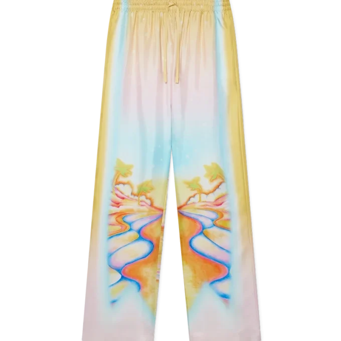 Pantaloni din mătase Psychedelic Nirvana