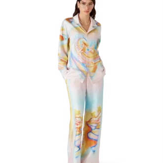 Pantaloni din mătase Psychedelic Nirvana