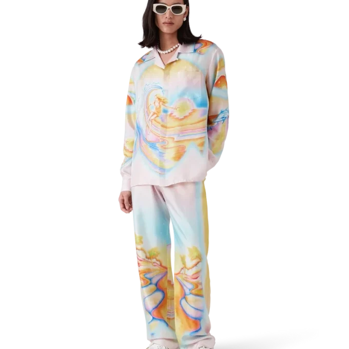 Pantaloni din mătase Psychedelic Nirvana