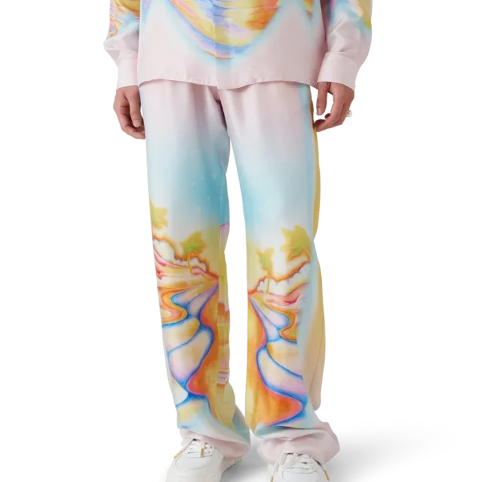 Pantaloni din mătase Psychedelic Nirvana