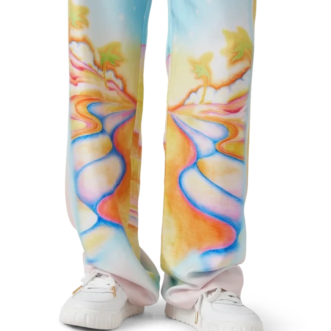 Pantaloni din mătase Psychedelic Nirvana