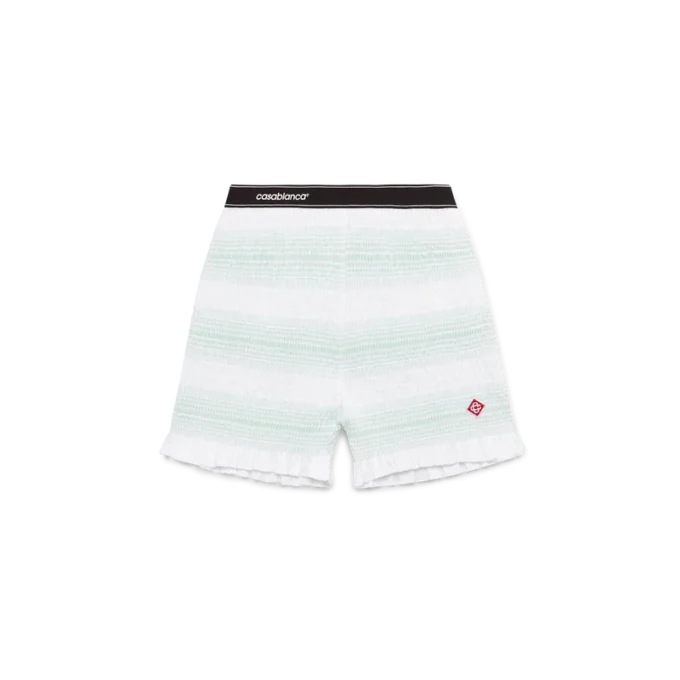 Pantaloni scurți cu dungi și pliuri Pantaloni scurți cu dungi și pliuri