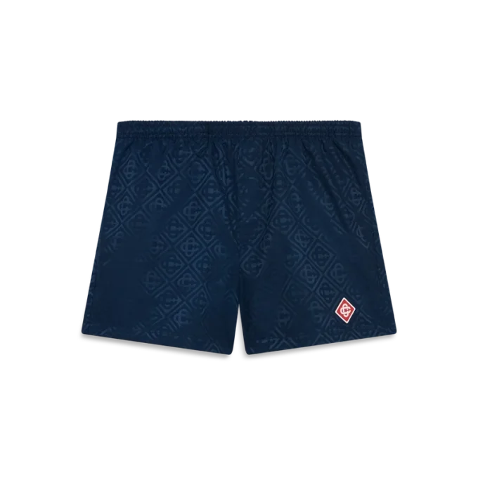 Pantaloni scurți de baie din jacquard cu monogramă