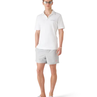 Pantaloni scurți de baie din jacquard cu monogramă