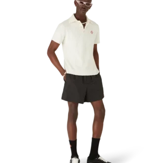 Pantaloni scurți de baie din jacquard cu monogramă Pantaloni scurți de baie din jacquard cu monogramă