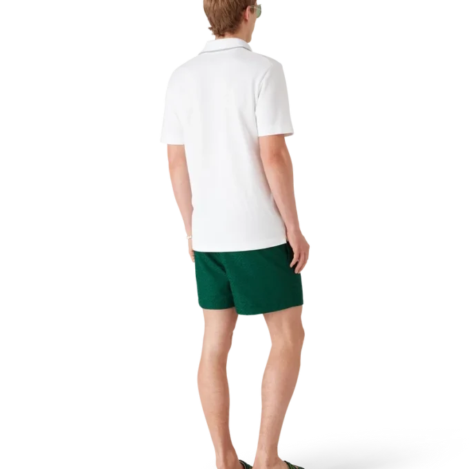 Pantaloni scurți de baie din jacquard cu monogramă Pantaloni scurți de baie din jacquard cu monogramă