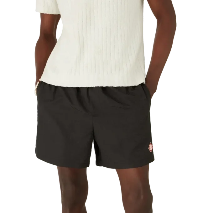 Pantaloni scurți de baie din jacquard cu monogramă