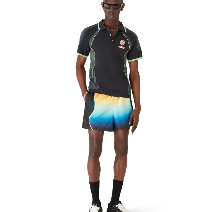 Pantaloni scurți de baie Jacquard cu efect de gradient