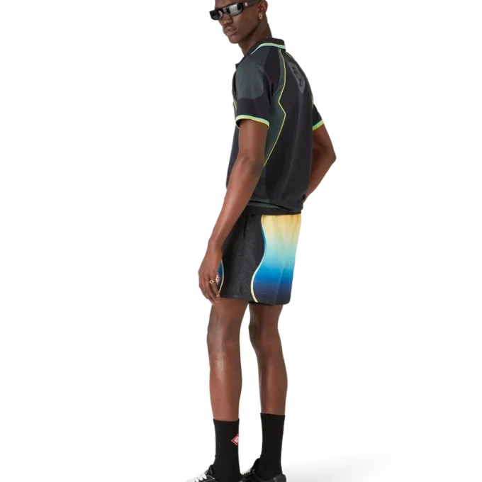 Pantaloni scurți de baie Jacquard cu efect de gradient