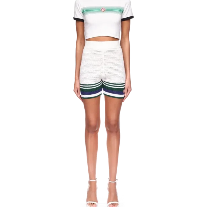 Pantaloni scurți de tenis croșetați